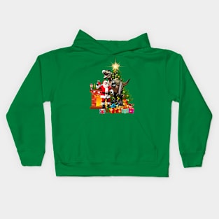 Dinosaur Christmas Kids Hoodie